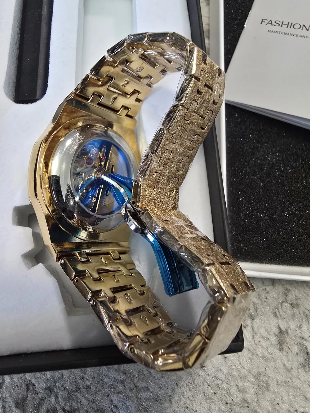 Gold Men's Stainless Steel Authomatic  Watch